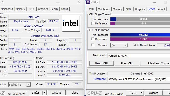 Alleged Core i5-13600K Elbows Past Ryzen 9 5950X in New Benchmarks