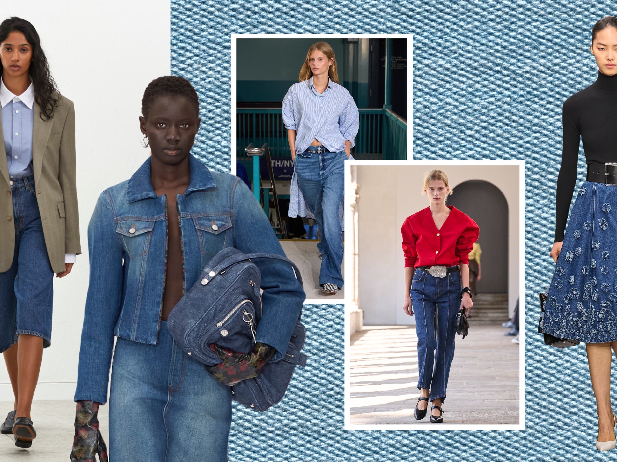 The Top 5 Denim Trends of 2025, According to the Runways | Marie