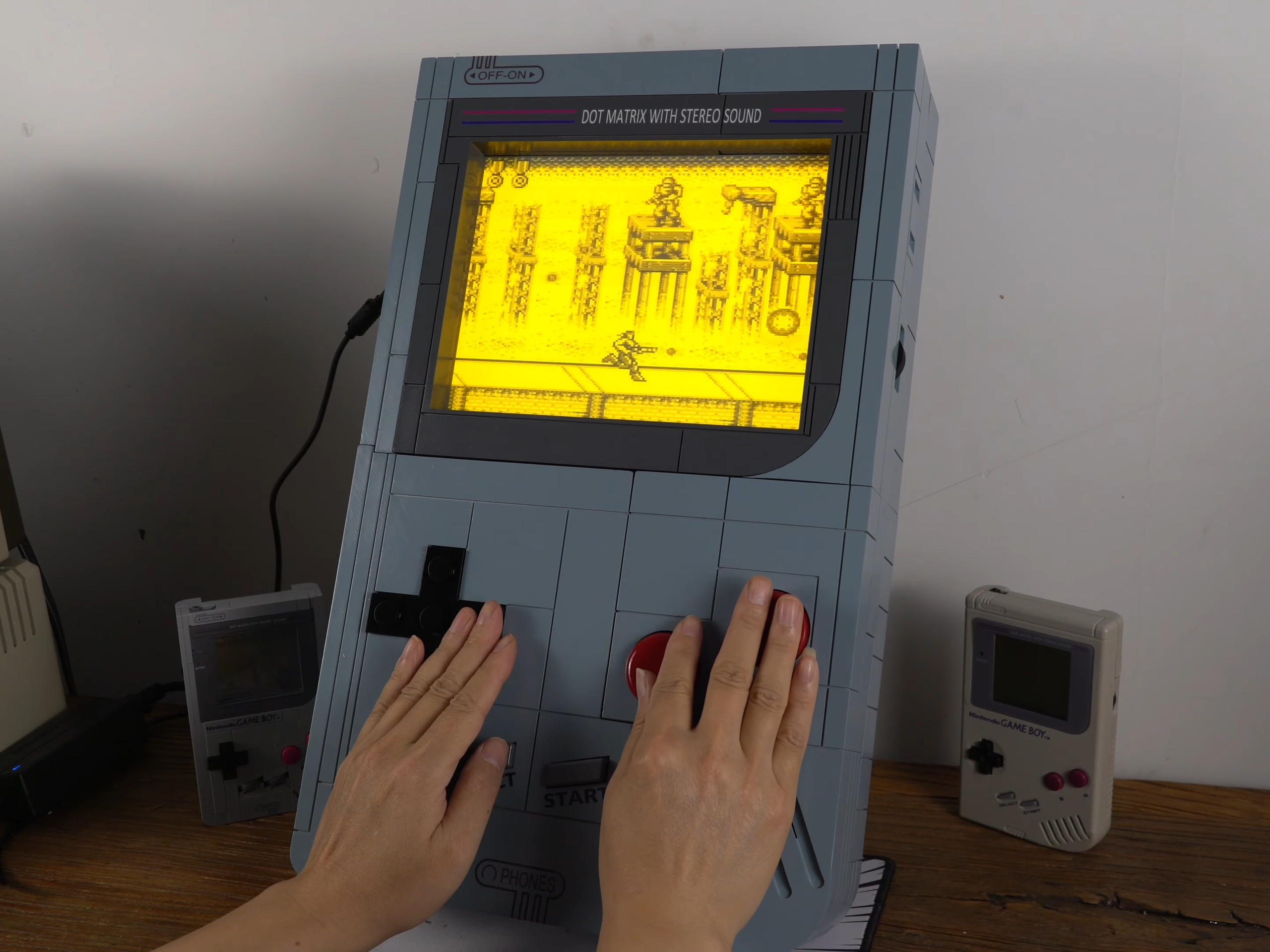 Modder builds giant Game Boy featuring a dreamy electroluminescent