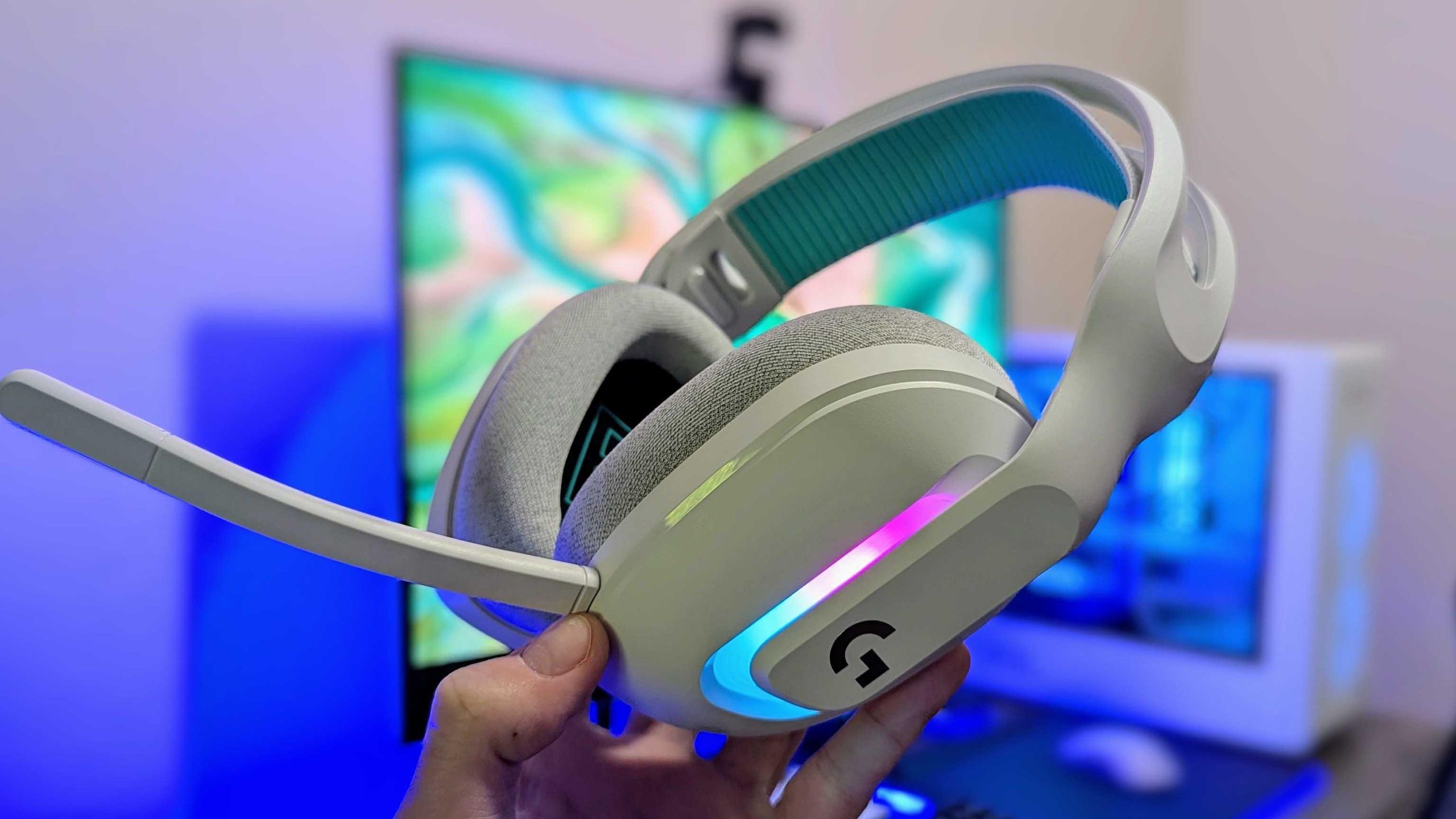 美品 Logicool G522 LIGHTSPEED WHITE Logitech G522 LIGHTSPEED Wireless Gaming Headset for PC