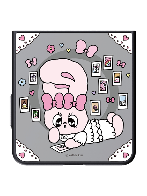 Galaxy Z Flip8 Mirror Magnet Case(esther Bunny)