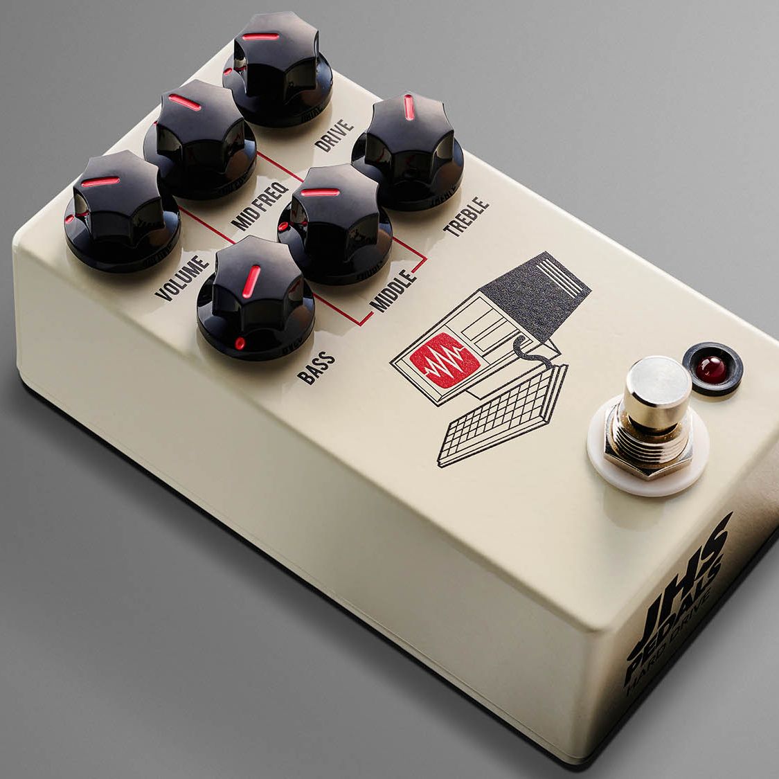 新古　JHS PEDALS HARD DRIVE JHS Hard Drive Distortion Pedal - Black | Sweetwater