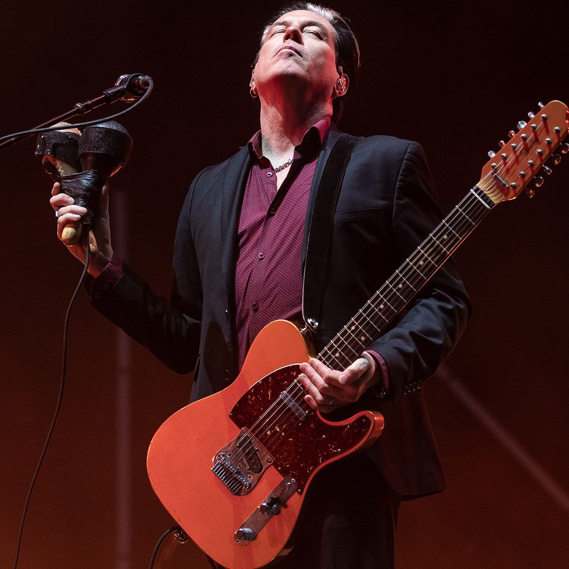 Troy Van Leeuwen debuts Squier 12-string Tele on Jimmy Kimmel
