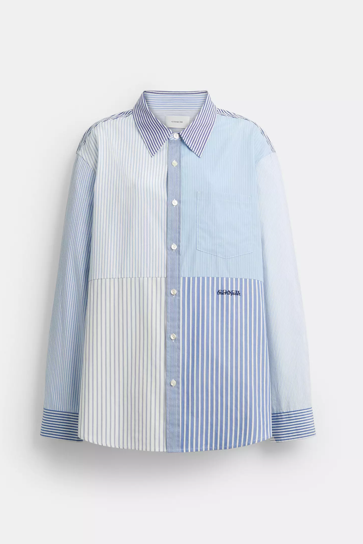Coach, Repurposed Cotton Patchwork Oxford Shirt