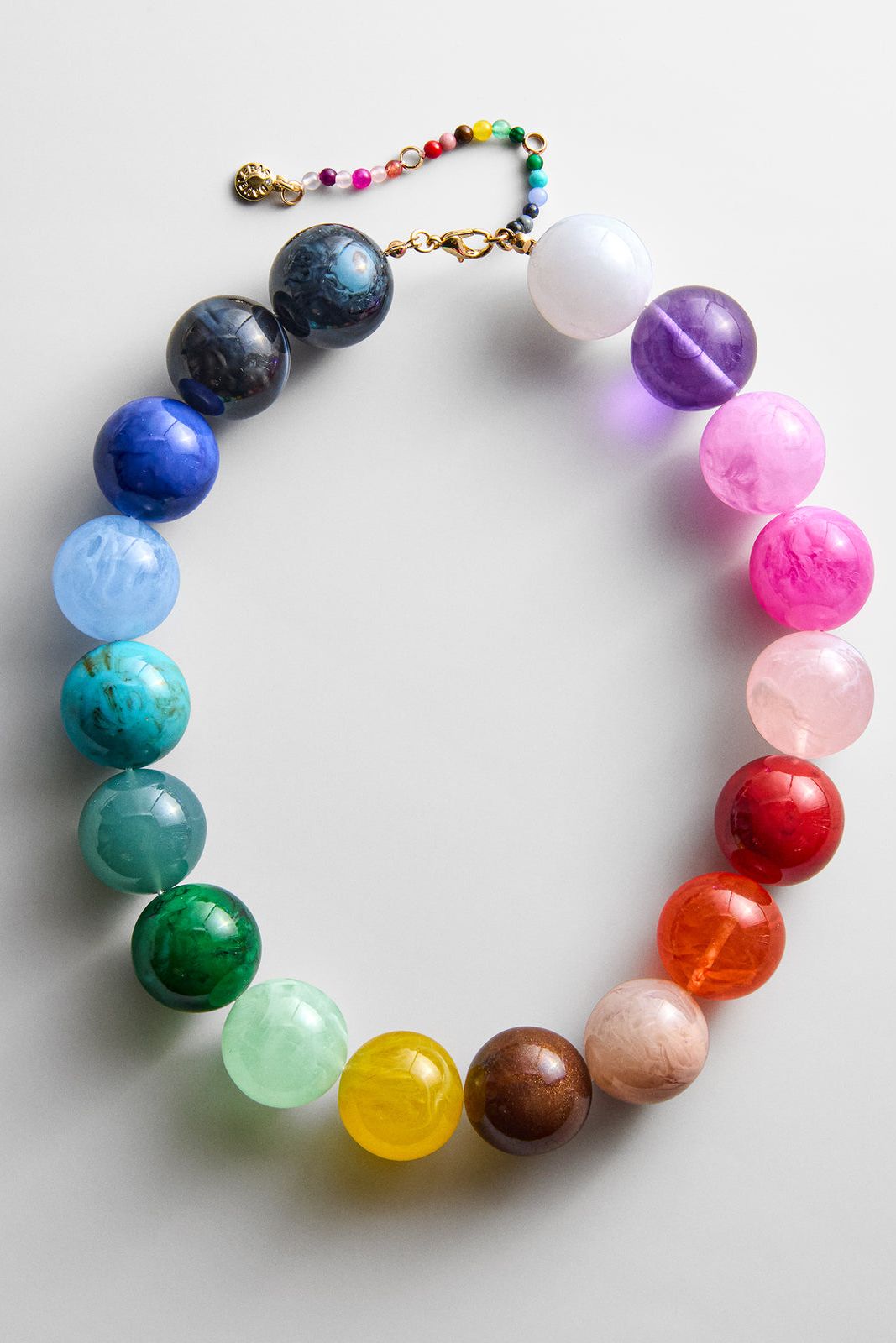 Jane Beaded Necklace - Rainbow