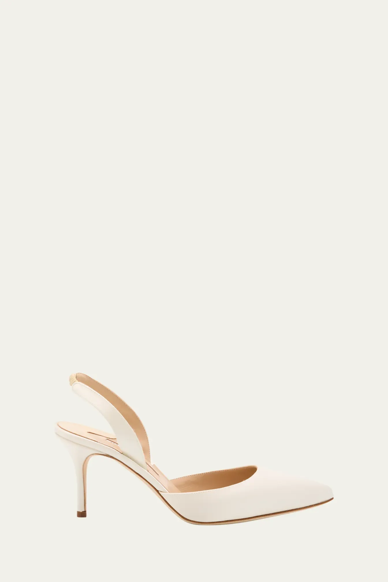 Manolo Blahnik, Carolyne Satin Slingback Pumps
