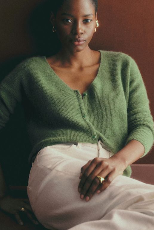 Barry Cardigan - Laurel - Super Kid Mohair - S&amp;eacute;zane