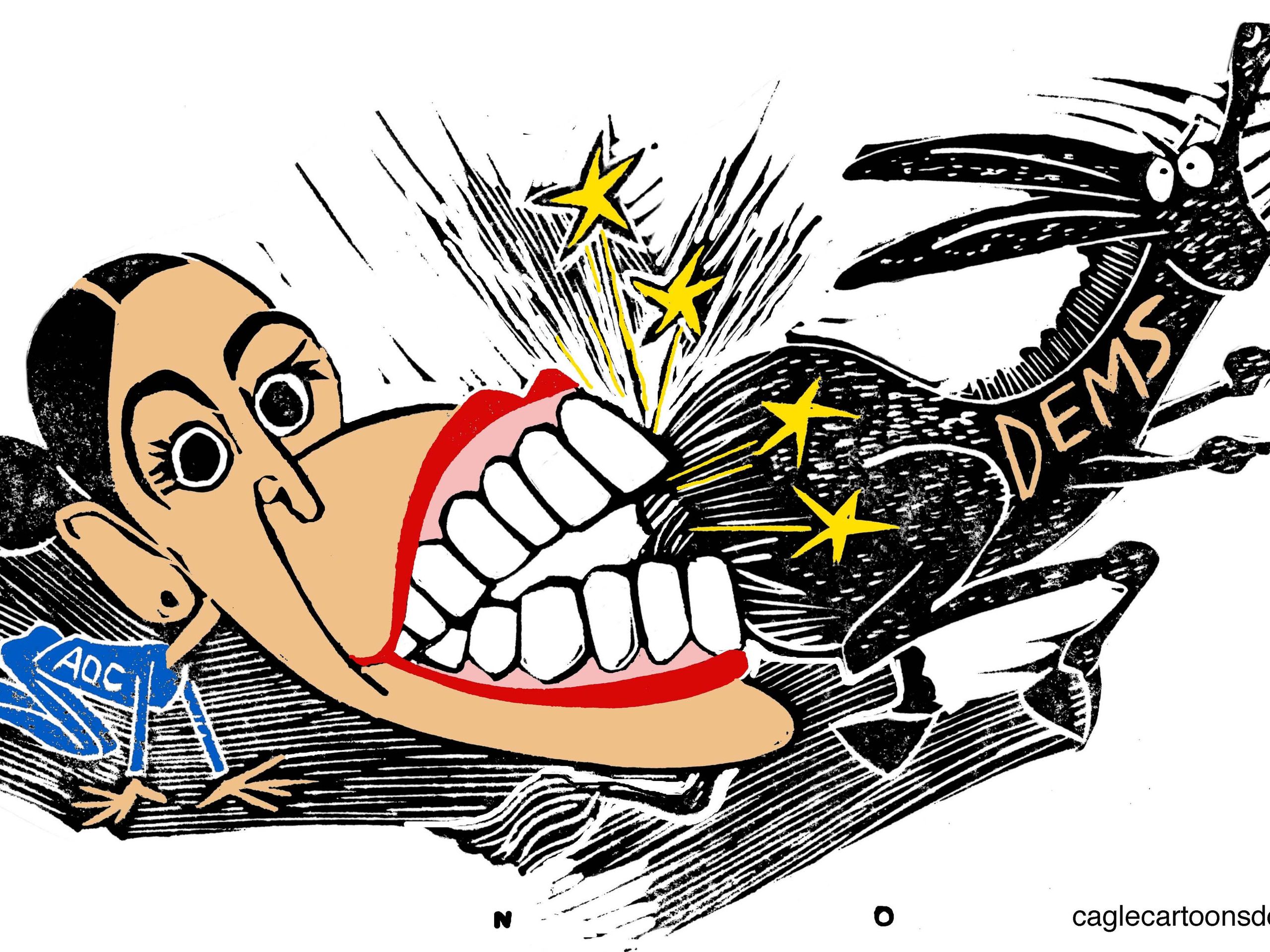 ocasio cortez cartoon