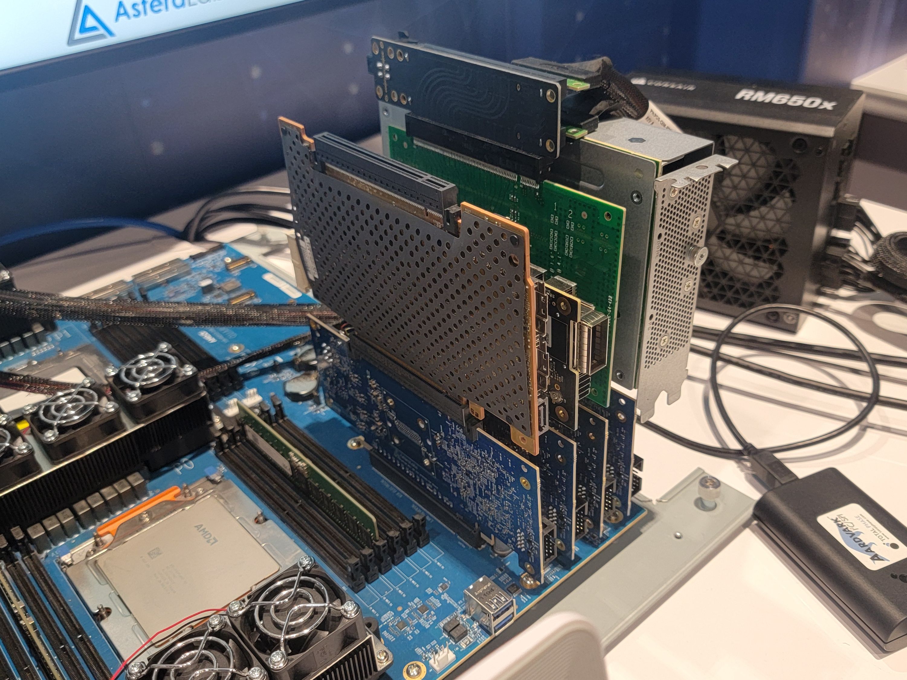 Working PCIe 6.0 connectivity demoed at GTC — Astera Labs