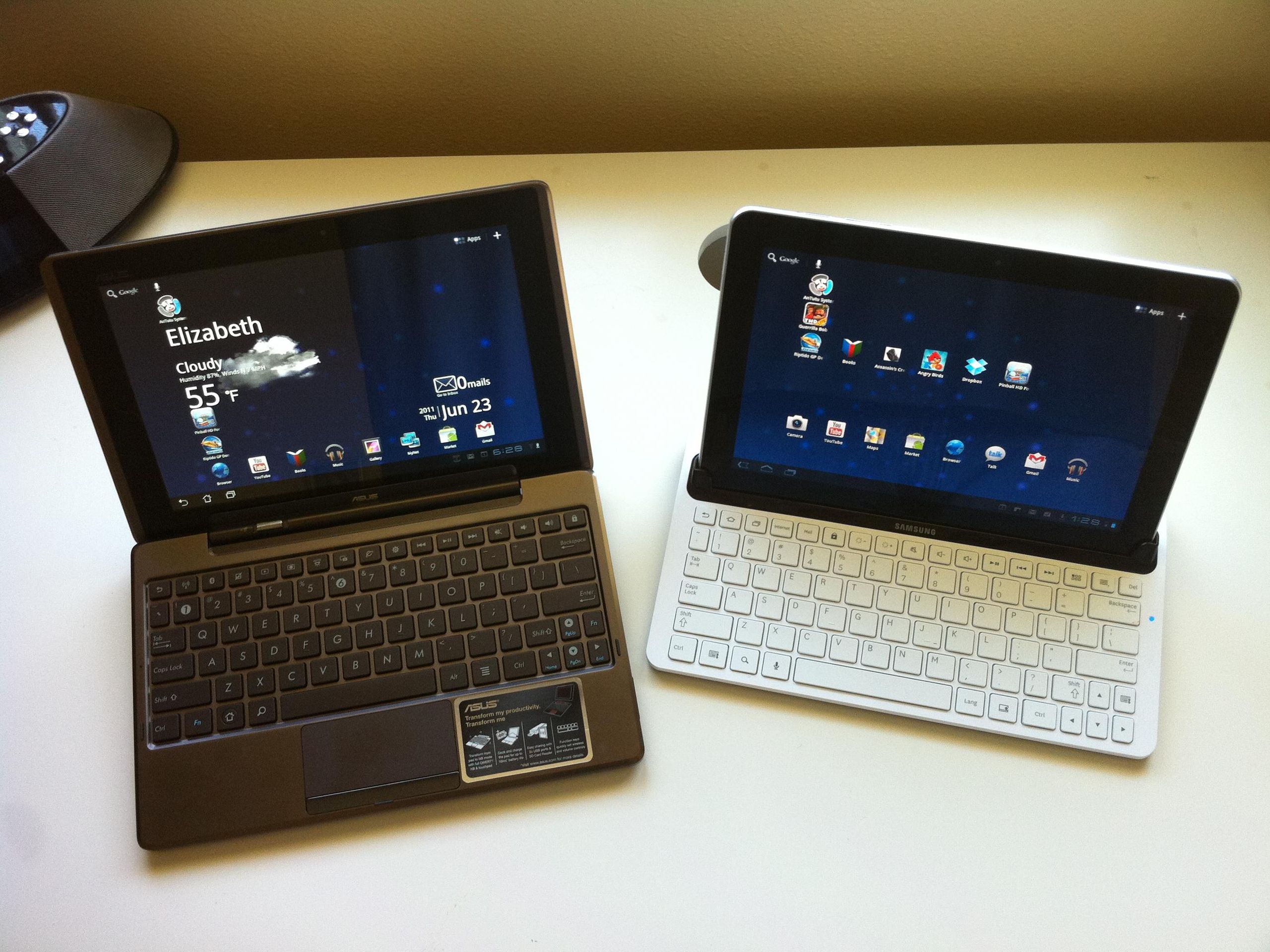 Samsung Galaxy Tab 10.1 vs Asus Eee Pad Transformer TF101 | TechRadar