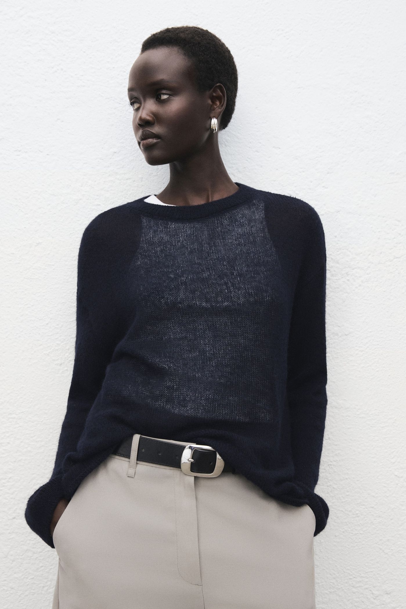 Semitransparent Knitted Sweater - Women | Mango Usa