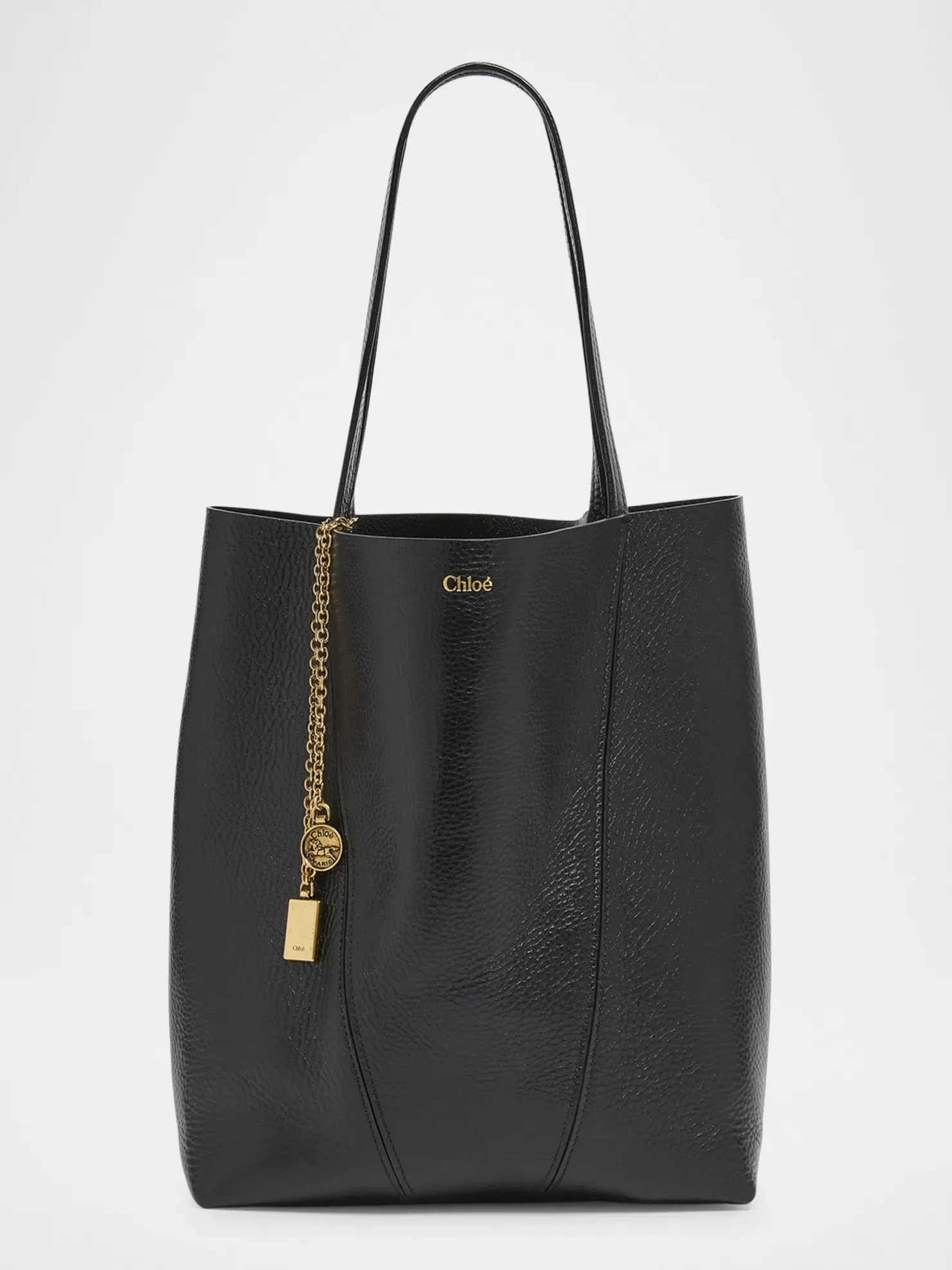 Chloe, Spin Medium Tote Bag in Leather