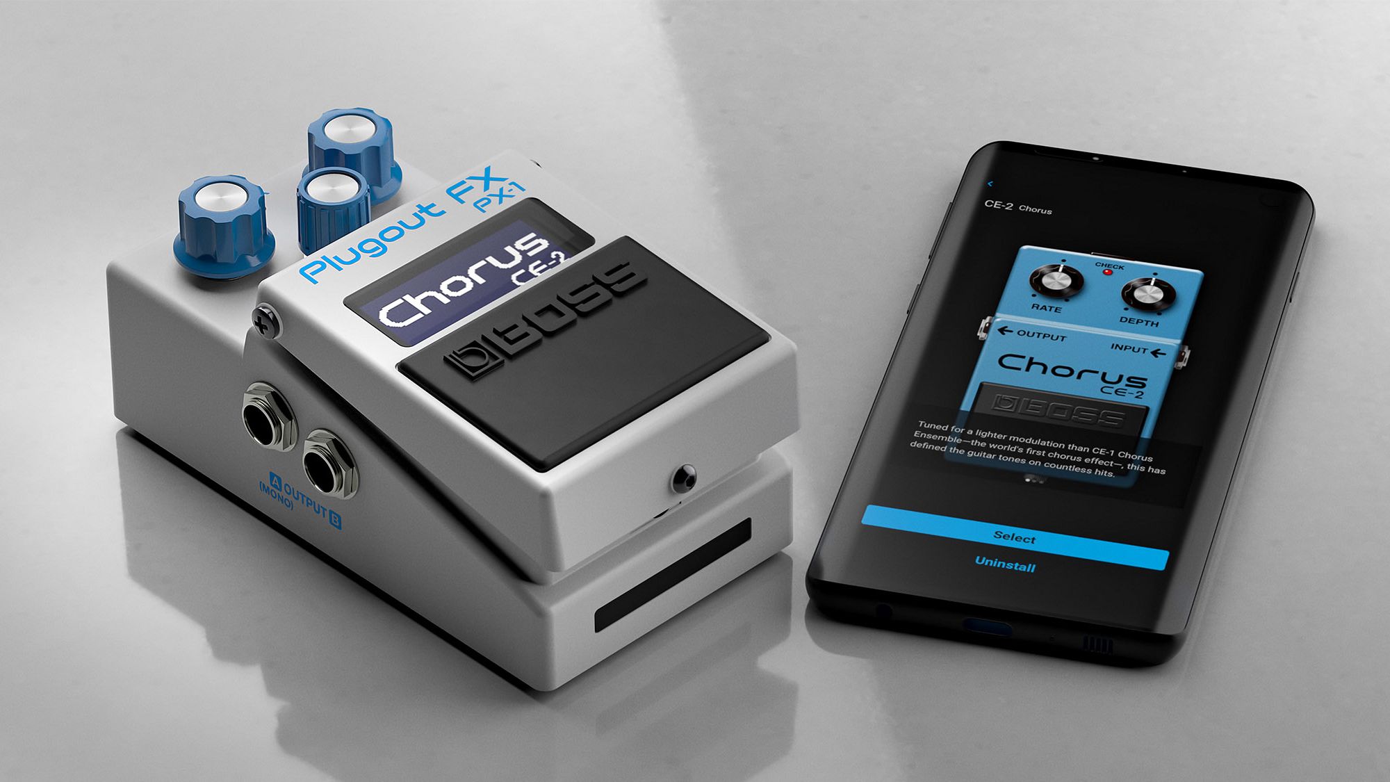 Each effect in the PX-1 delivers the genuine sound and response of