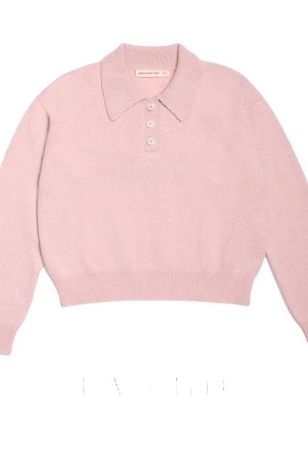 &amp;amp;Daughter, Edie Polo Shirt in Pale Pink