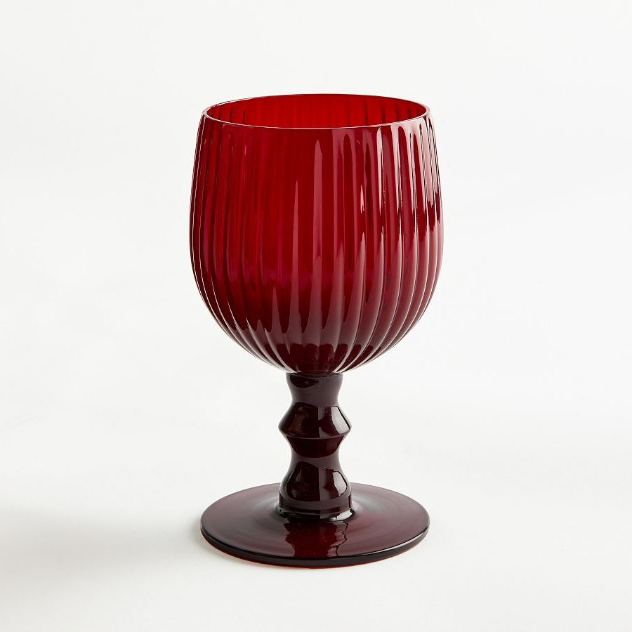 Pottery Barn, Rigato Goblets - Set of 4