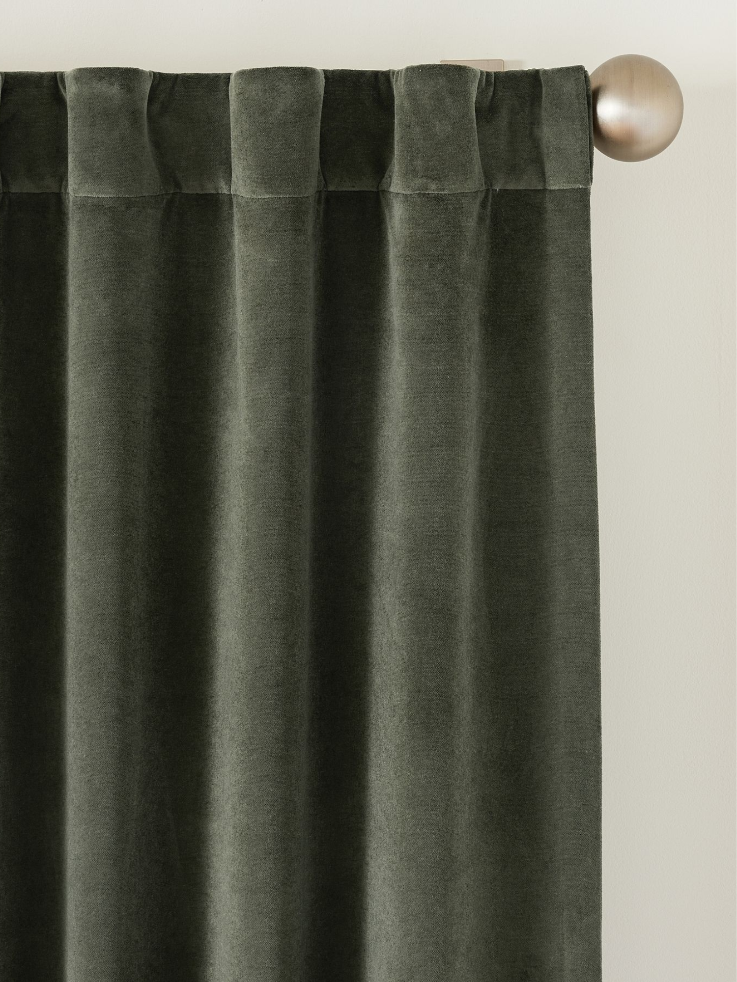 green velvet drapes