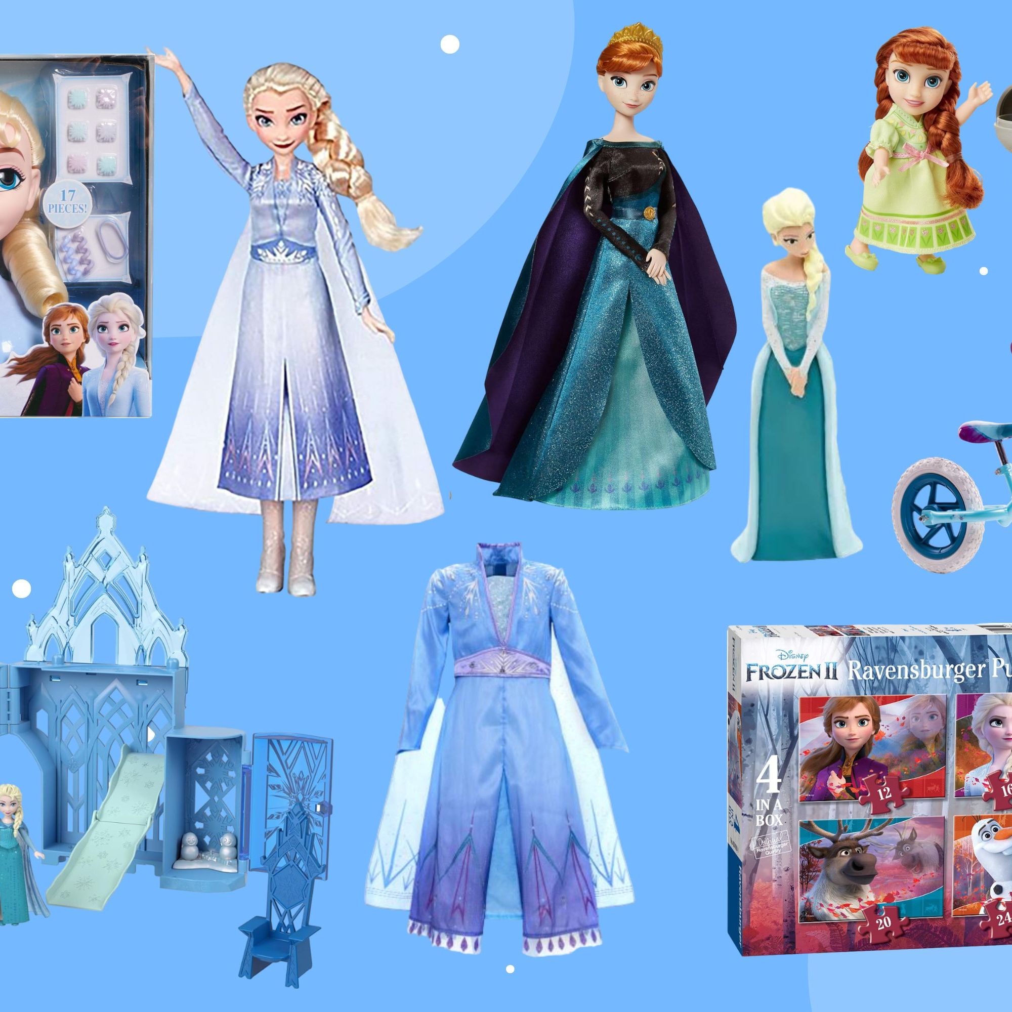white christmas dresses Frozen 2 Anna Formal Attire with Wheat Gold Embroidery Cosplay Costume Concealed Zipper