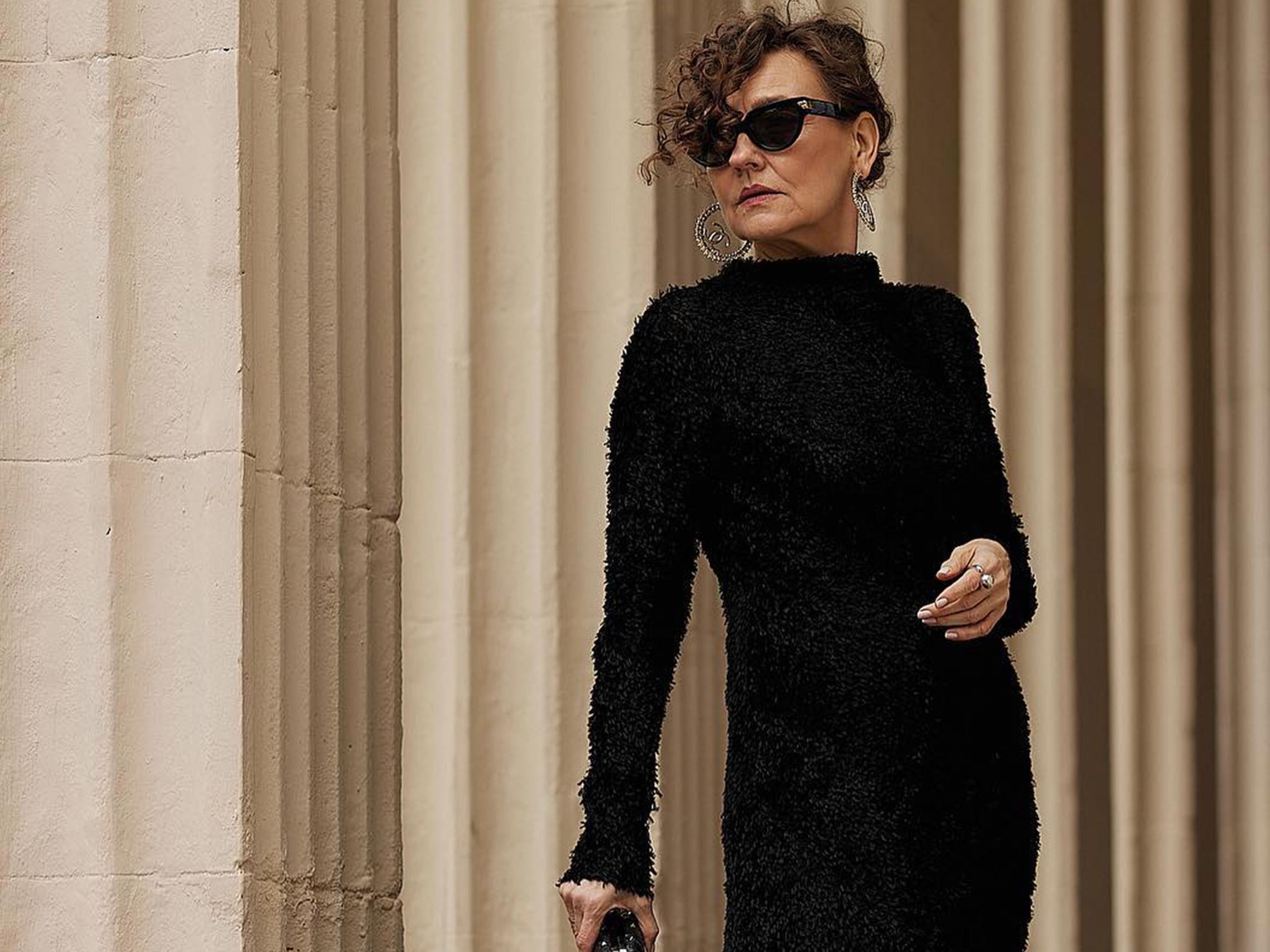 black mini dress long sleeve mesh Sheer Panelled Long Sleeve Mini Dress in Black - 14 / Regular main image 0