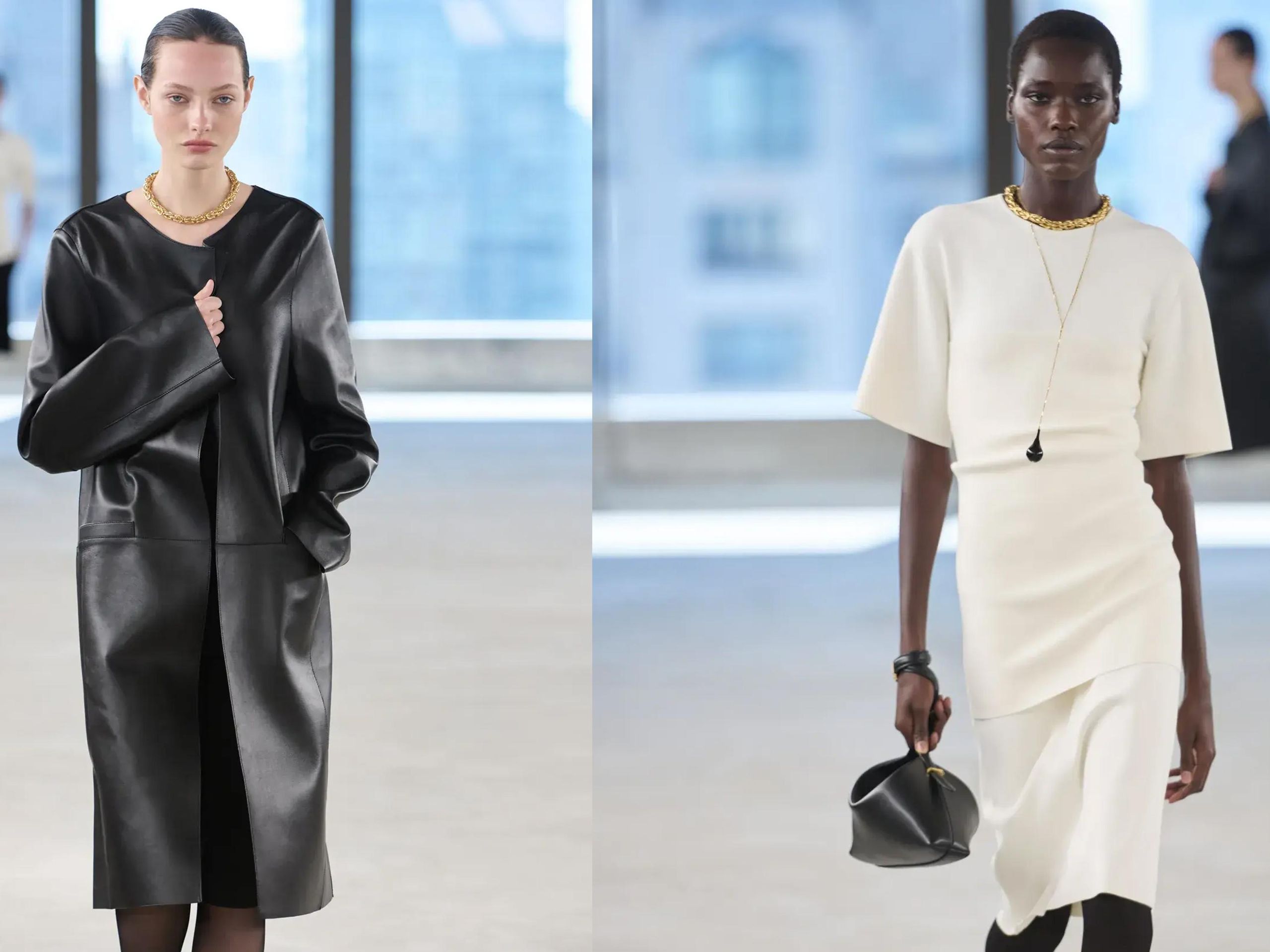 Bracelet Bags, Gauzy Fabrics, and Capes at NYFW Proved That Toteme
