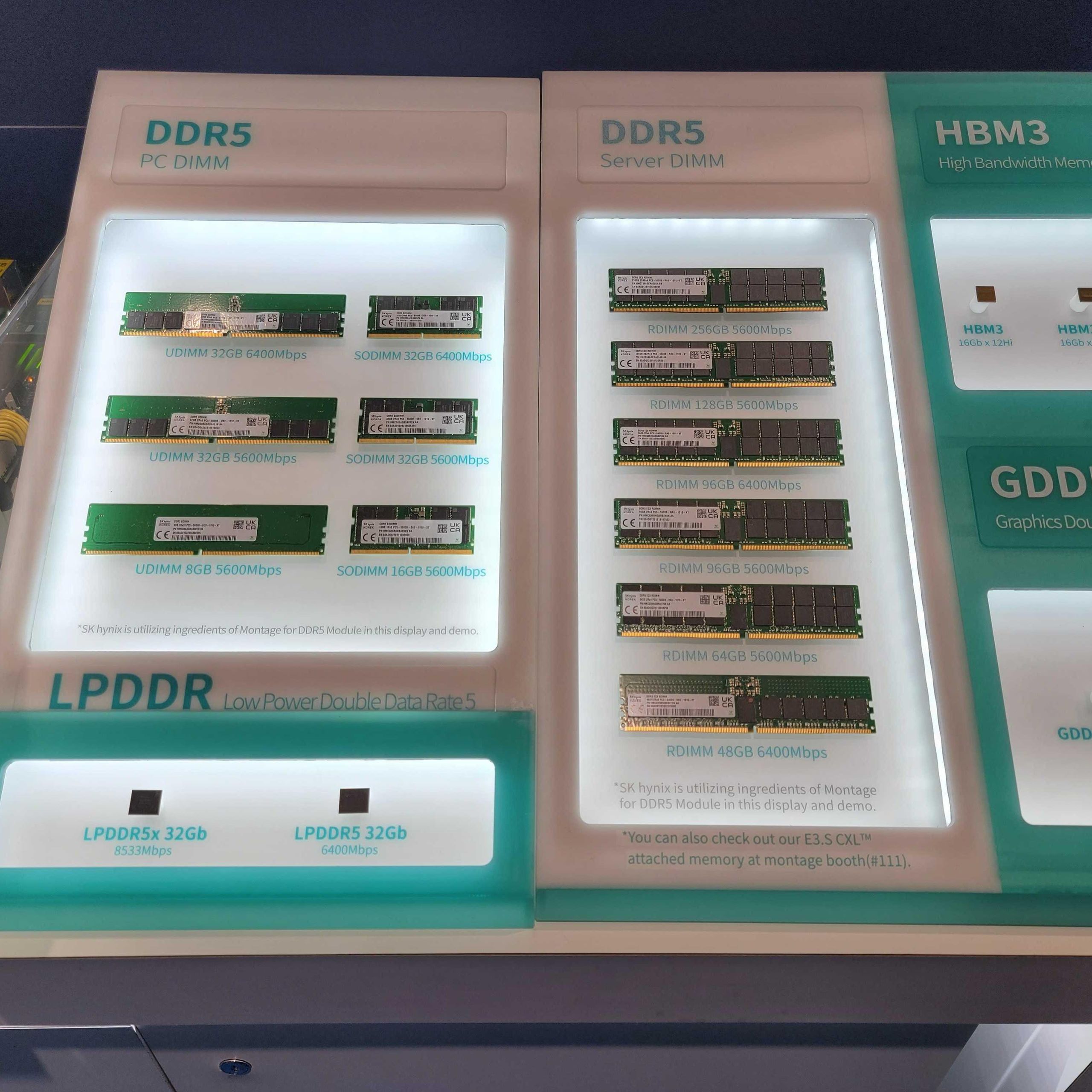 SK Hynix Shows Off 48GB and 96GB DDR5-6400 Memory Modules | Tom's
