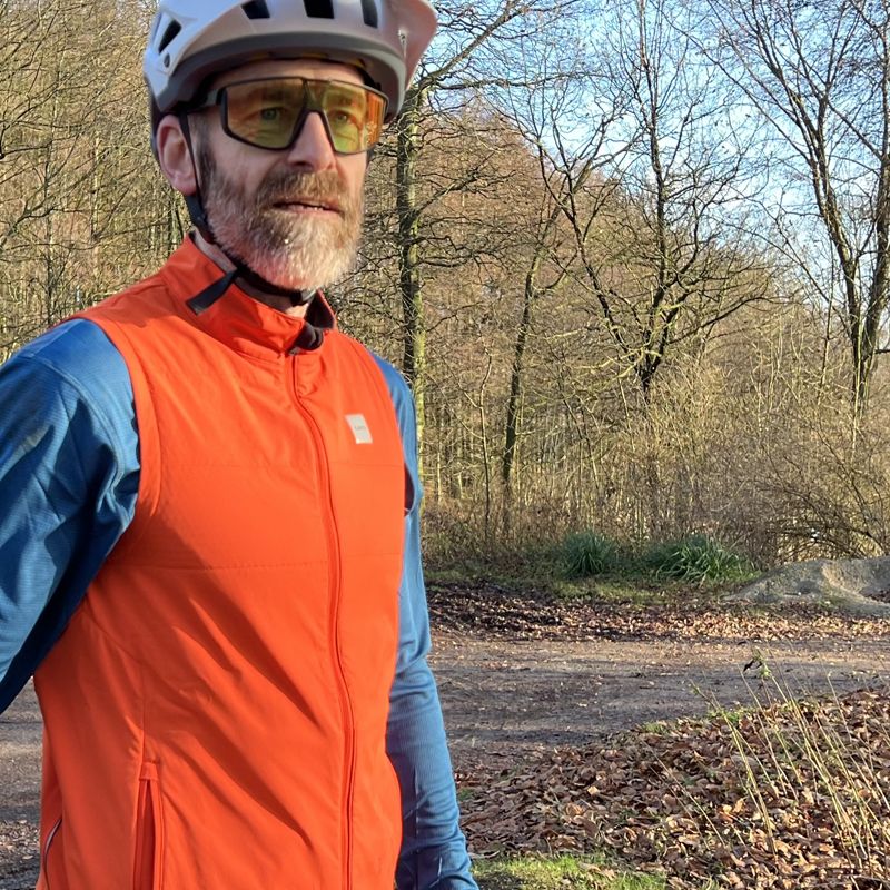 Gilet Cycliste Cannondale Polartec Polaire Homme – Taille L, Bleu Noir, Course Vélo Vintage
