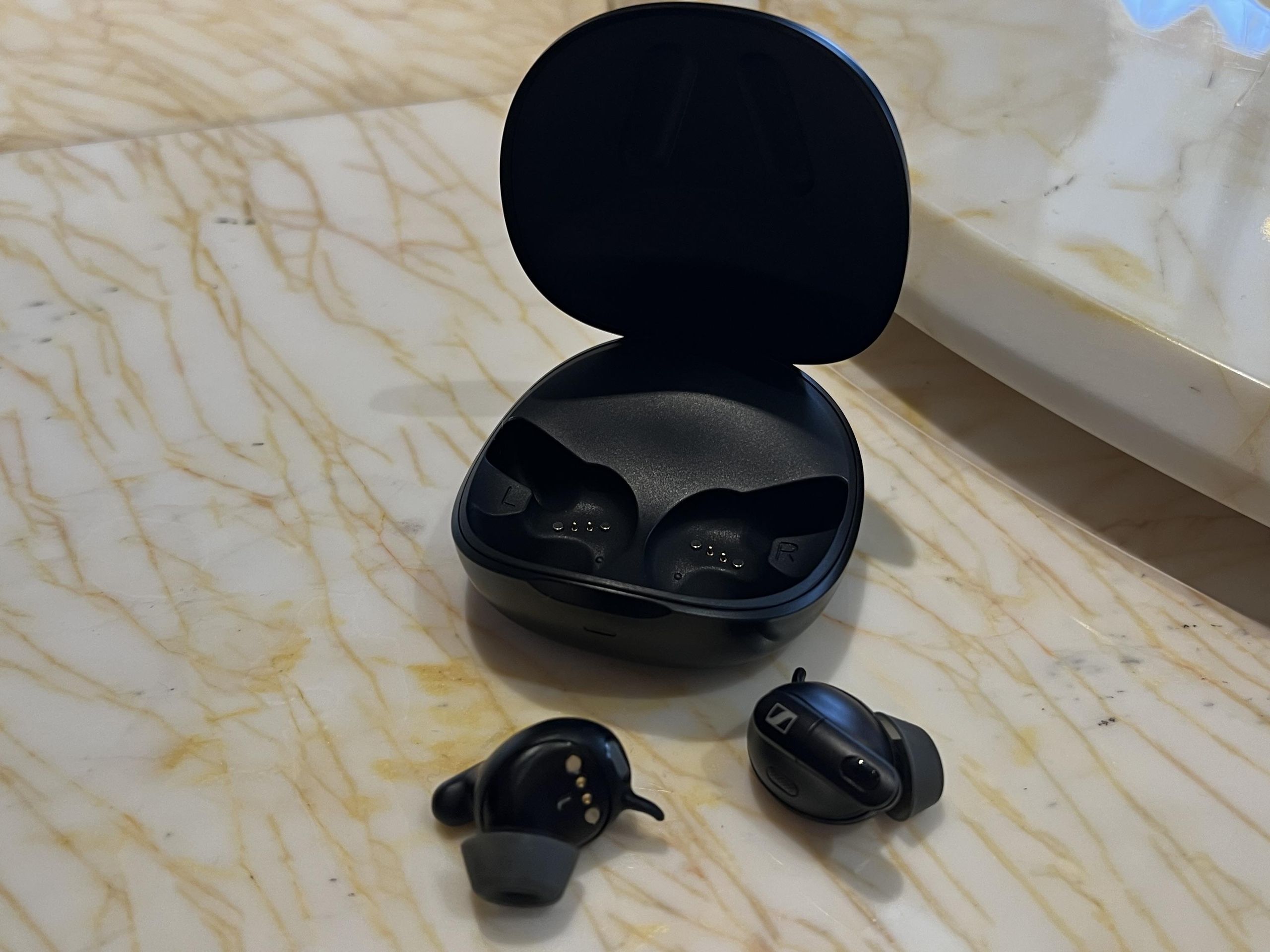 Sennheiser's Conversation Clear Plus earbuds are a transparency