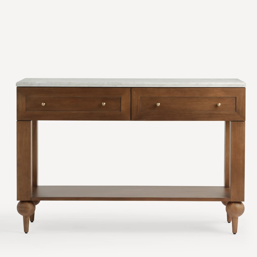 wood console table