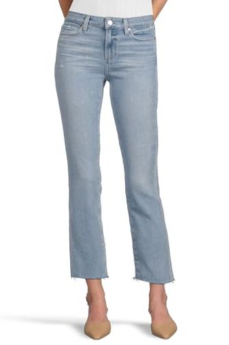 Paige Womens Cindy Raw Hem in in Tune Distressed, 34, Inseam: 28