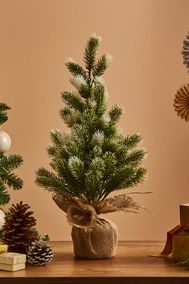50cm Two-Tone Christmas Tree in Jute Base