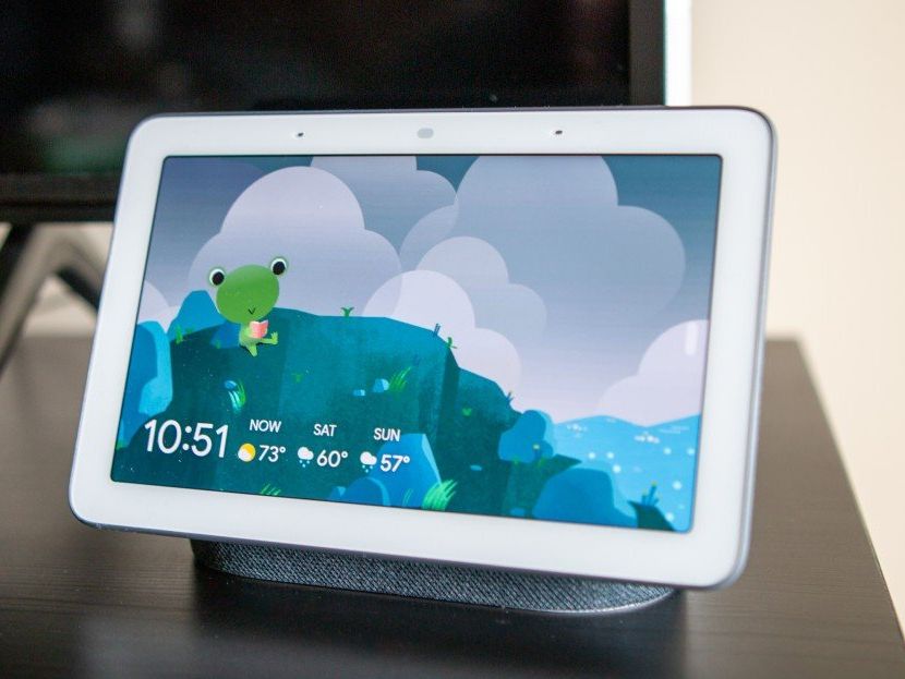 アンプ Google GOOGLE NEST HUB AQUA Google Nest Hub 7-Inch Aqua Device with Google Assistant