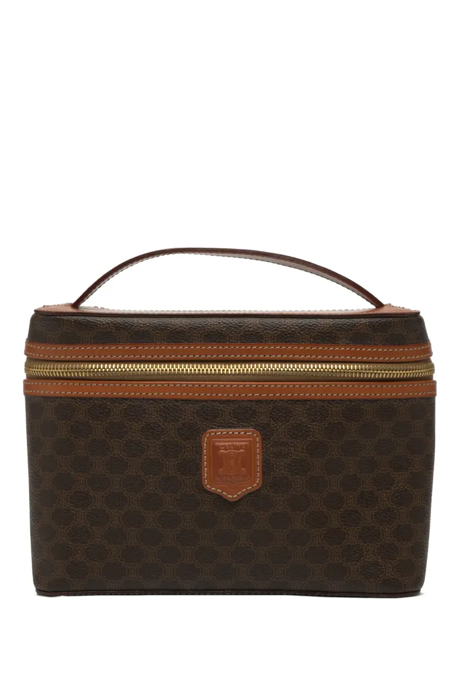 Celine Pre-Owned 1997 Macadam Coated Canvas Vanity Bag | One Size