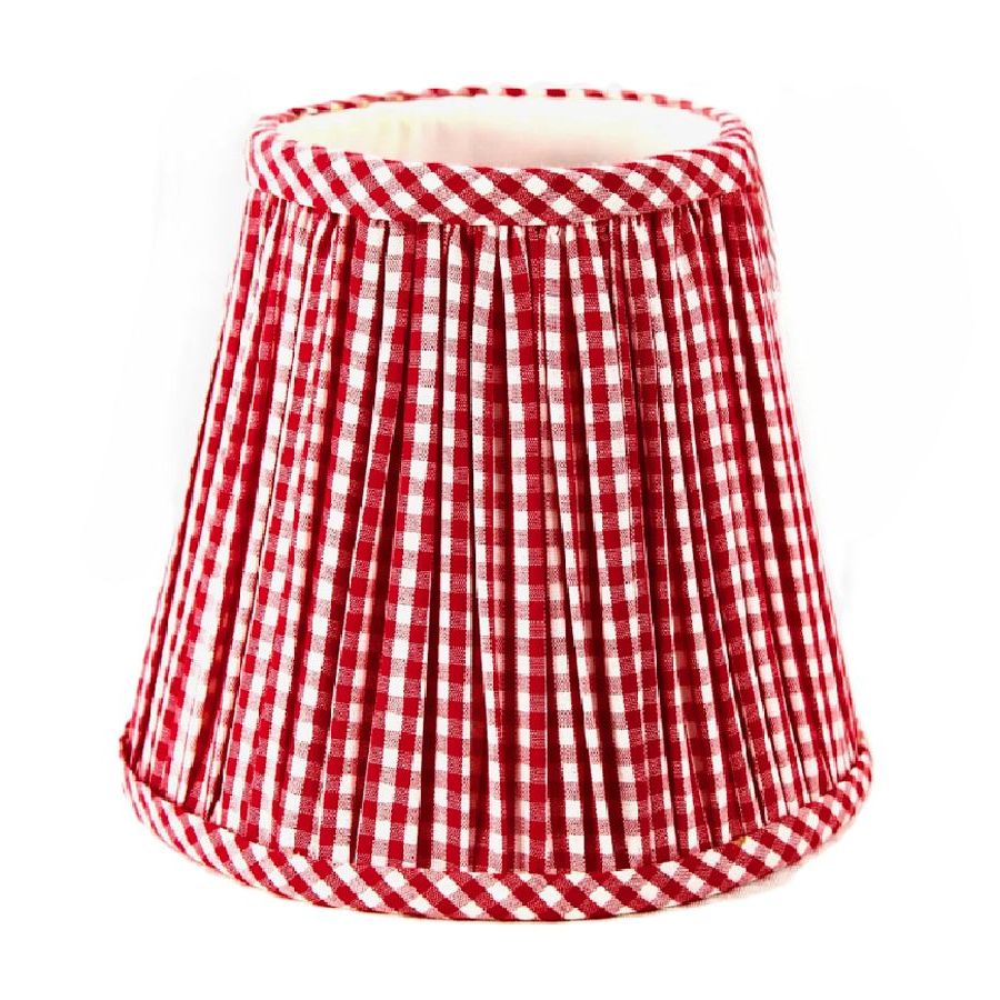 Pottery Barn, Maison Maison Portable Lamp Gingham Shades