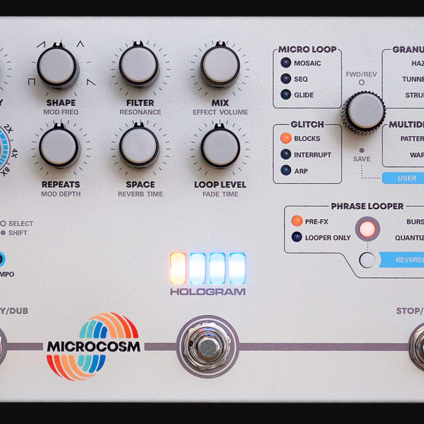 Hologram Electronics Microcosmグラニュラールーパー Microcosm | Hologram Electronics Store