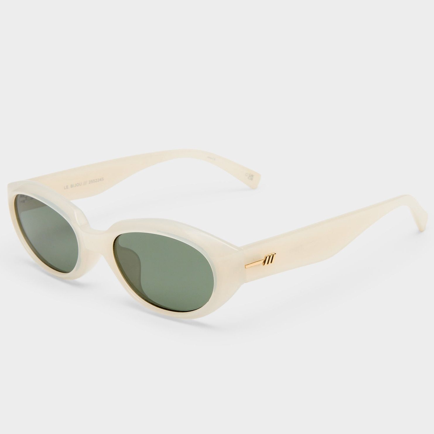 Le Specs Le Bijou Sunglasses in Milk White
