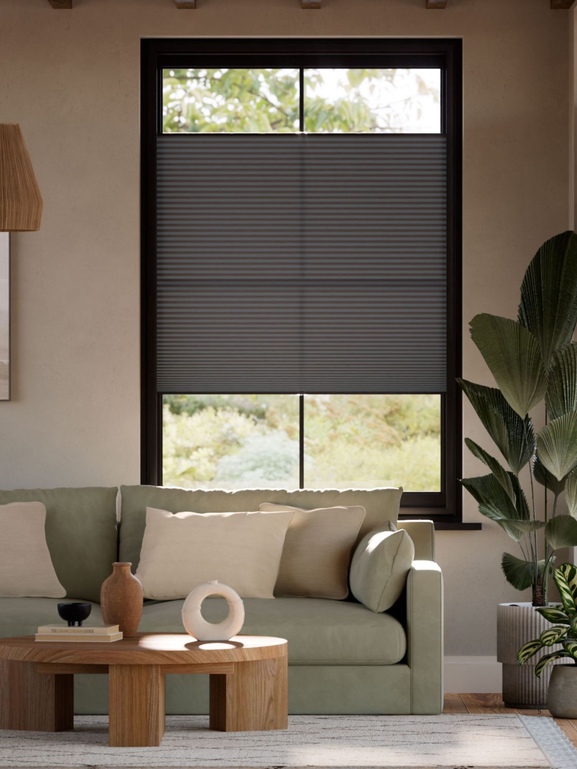 Blinds2Go, DuoLight Top Down/Bottom Up Anthracite Thermal Blind