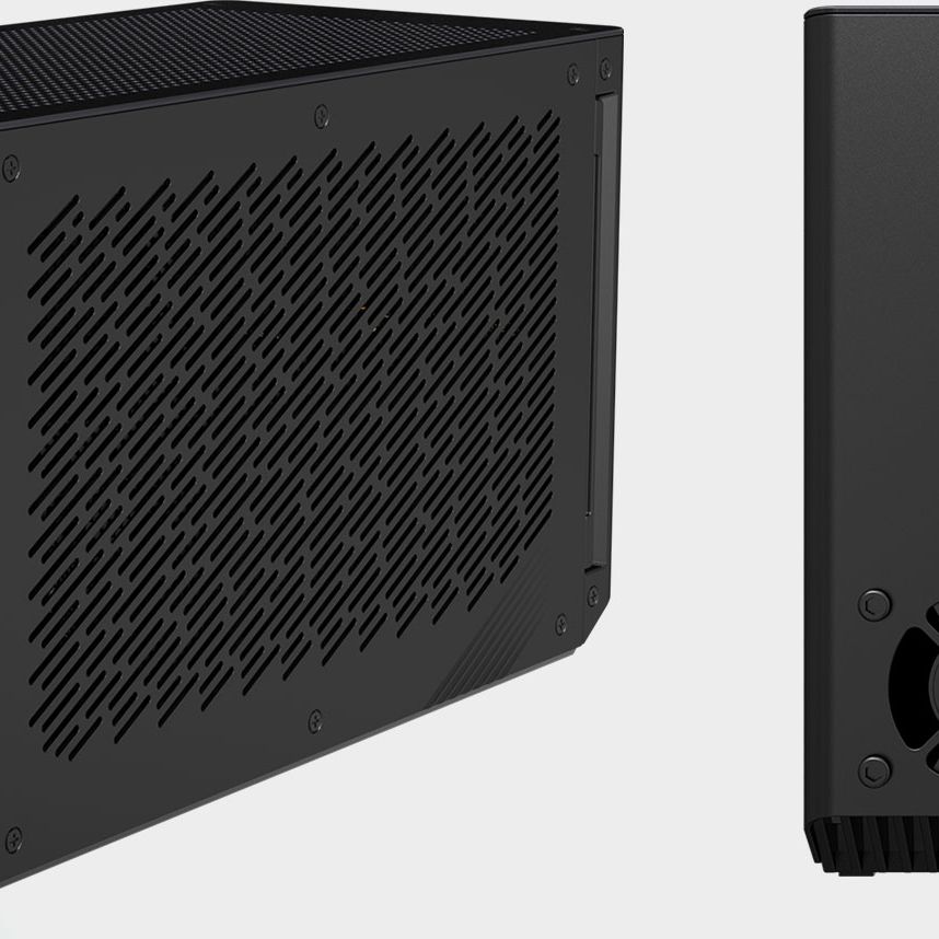 This external graphics box contains a liquid-cooled GeForce RTX