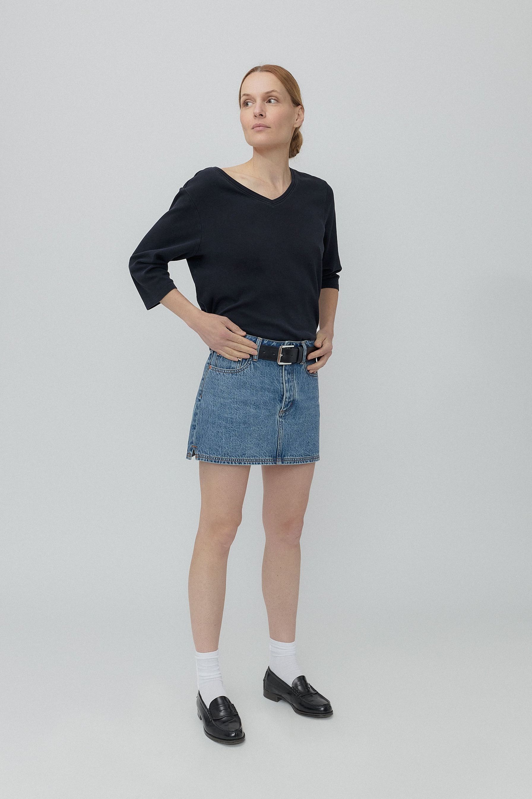 Holly Skirt in Classic Blue - 22 / Classic Blue