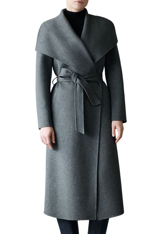 Mai Wool Long Wrap Coat