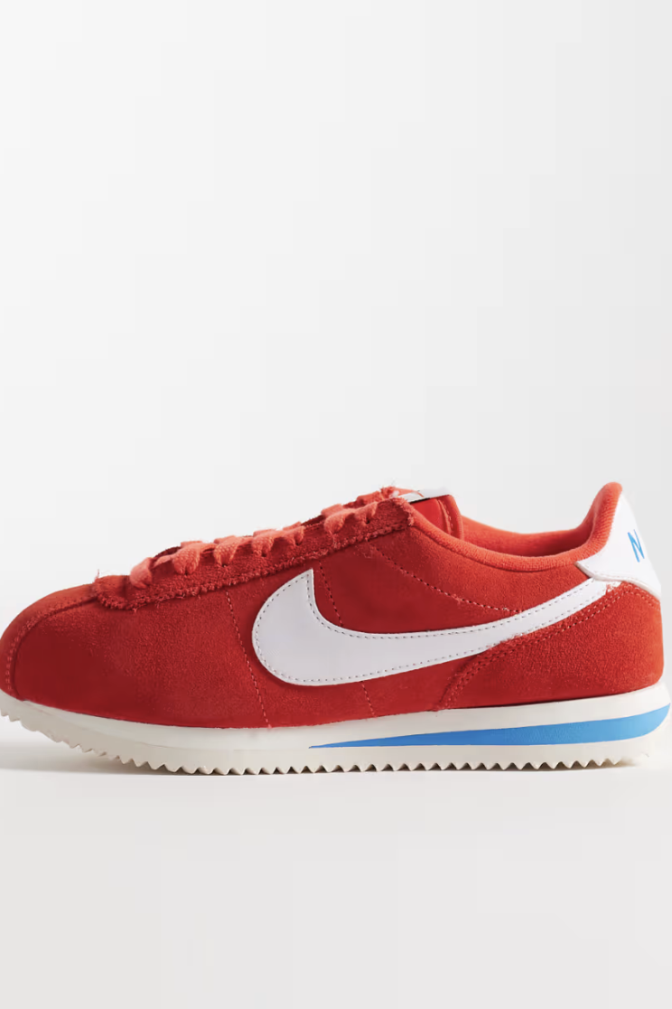 Nike, Red Cortez Suede Sneakers (Was $100)