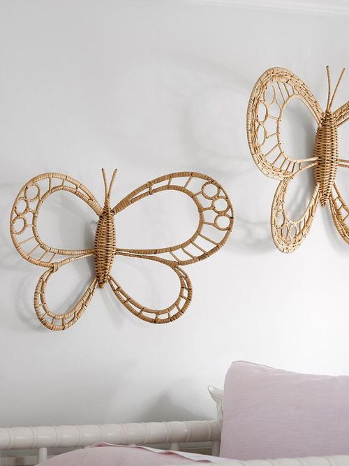 Rattan Butterflies, Set of 2