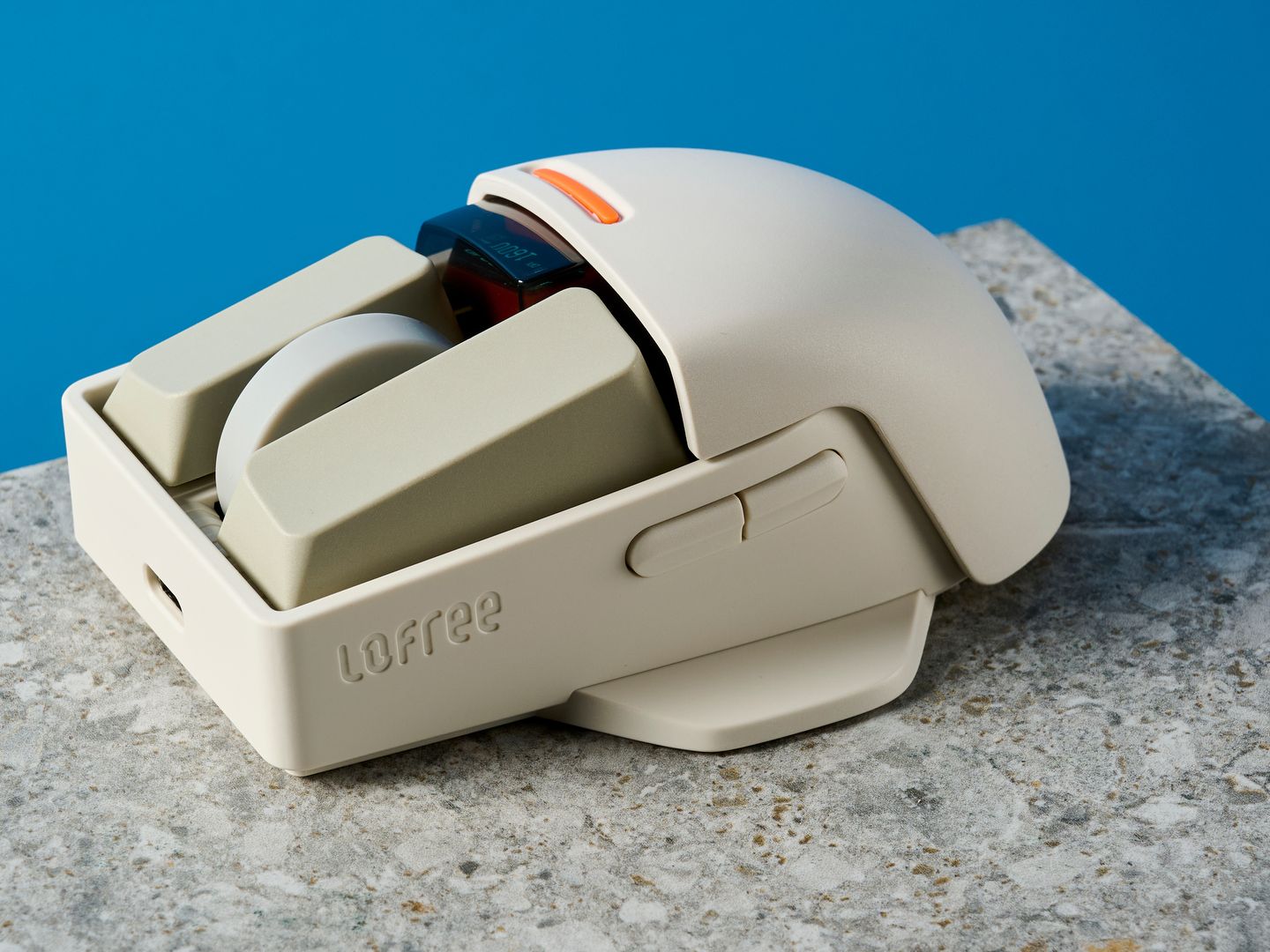 Lofree TOUCH ホワイト マウス Touch PBT Wireless Mouse