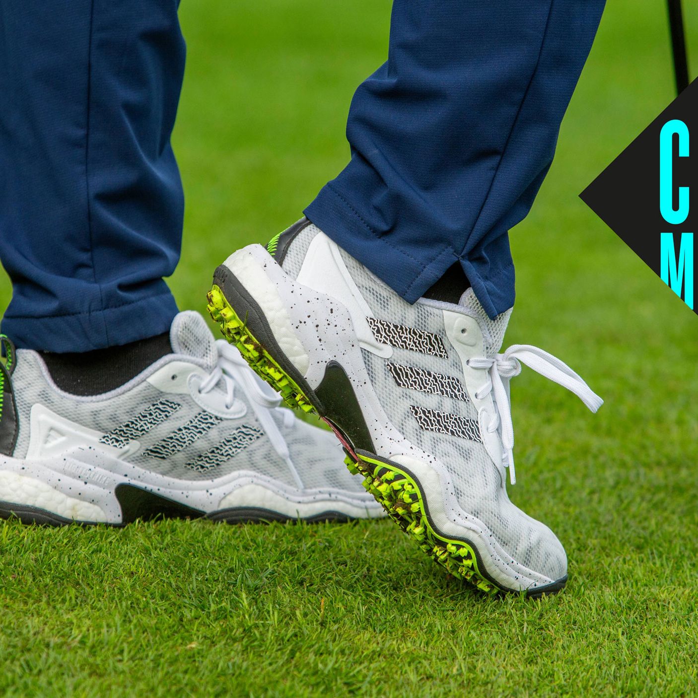 adidas gazelle silver green womens adidas MC Z-Traxion Golf Shoes - White/Green/Yellow - JH6127 - Function18 main image 1