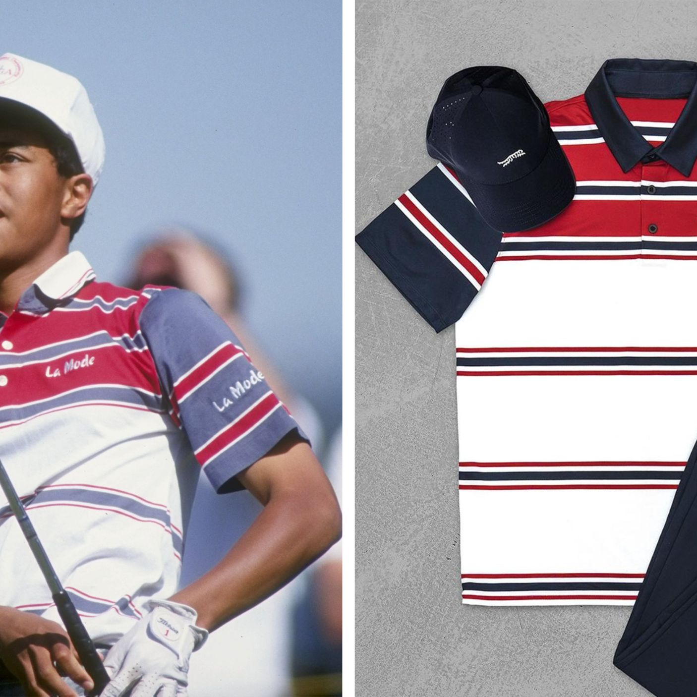 tiger woods polo with tiger logo