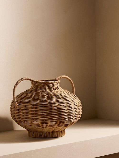 Woven Rattan Medium Vase