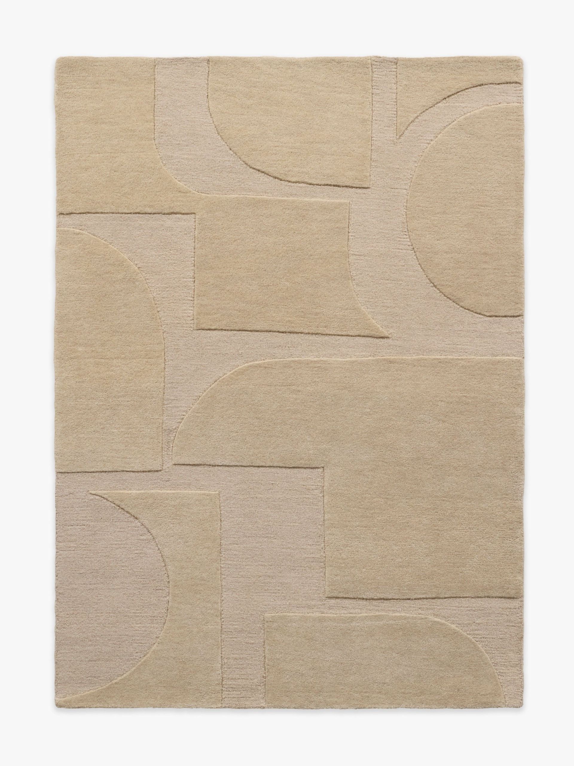Malta Beige Easy Care Wool Rug