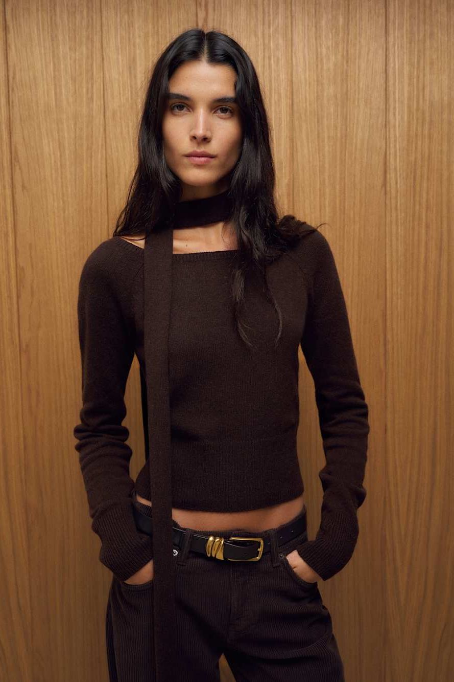 Irene Cashmere Sweater and Scarf Set