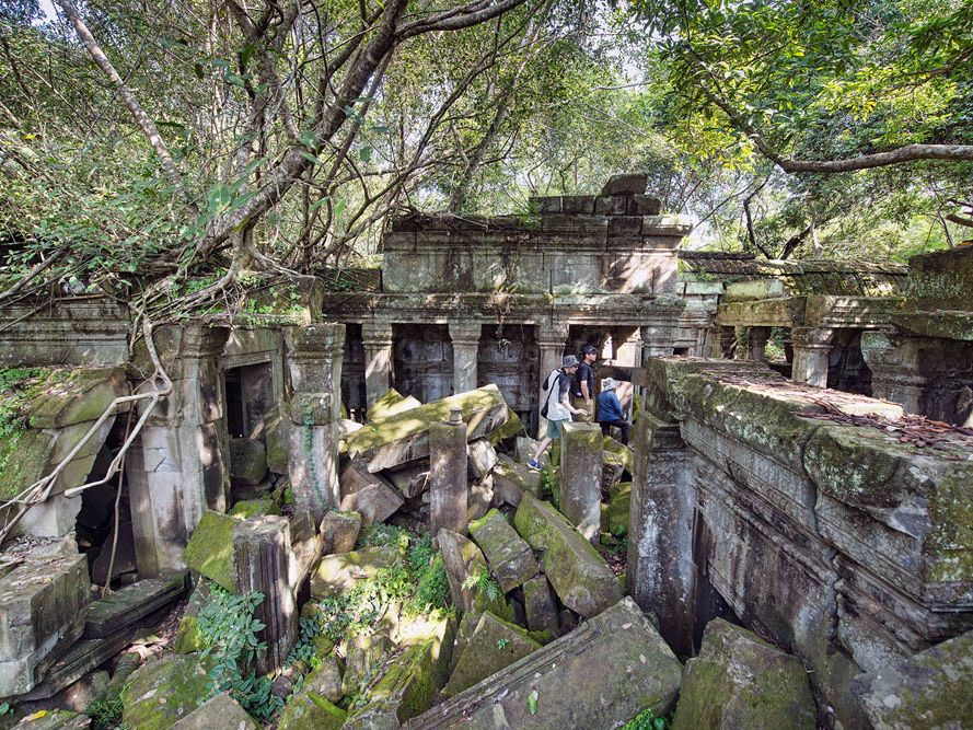 作品 Temple in a jungle temple-jungle-with-mountain-