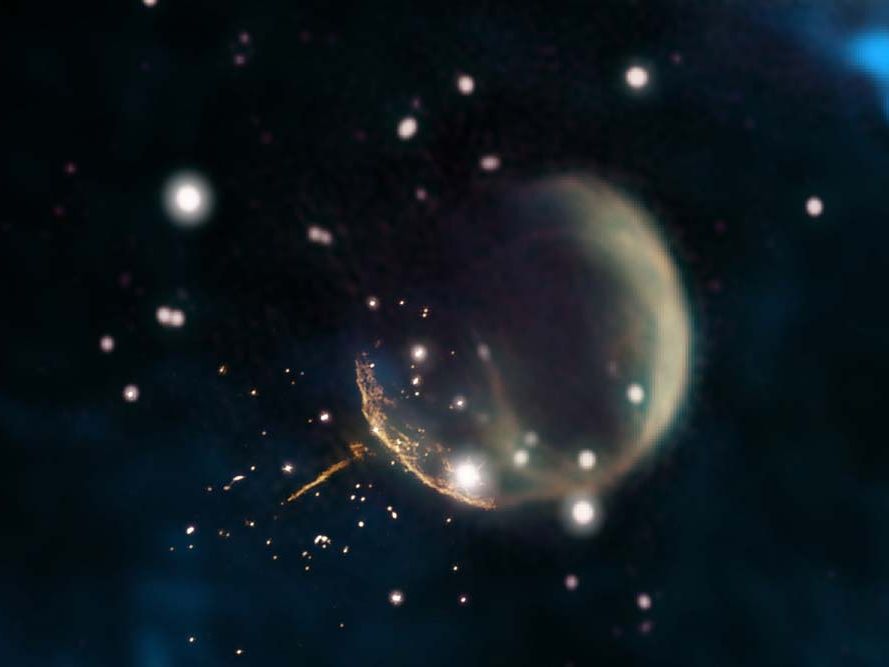 Whirling Pulsar Flees Supernova Site at Epic Speed | Space