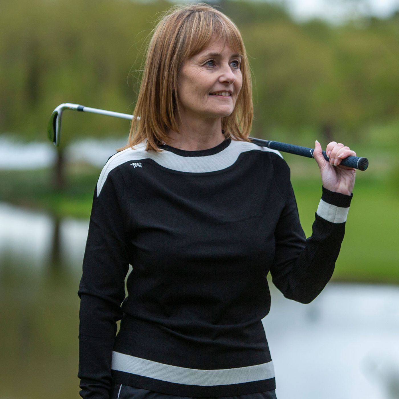 ☆PXG GOLF☆ レディースニット PXG ピーエックスジー ニット セーター レディース グレー ゴルフ XS