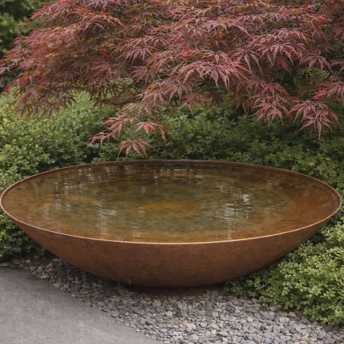 Etsy, Corten Steel Water Bowl